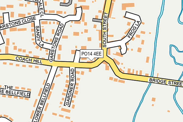 PO14 4EE map - OS OpenMap – Local (Ordnance Survey)