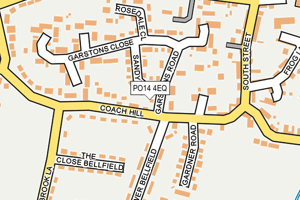 PO14 4EQ map - OS OpenMap – Local (Ordnance Survey)
