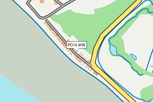 PO14 4HN map - OS OpenMap – Local (Ordnance Survey)