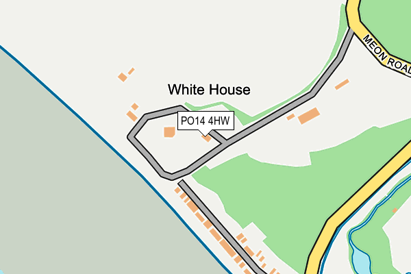 PO14 4HW map - OS OpenMap – Local (Ordnance Survey)