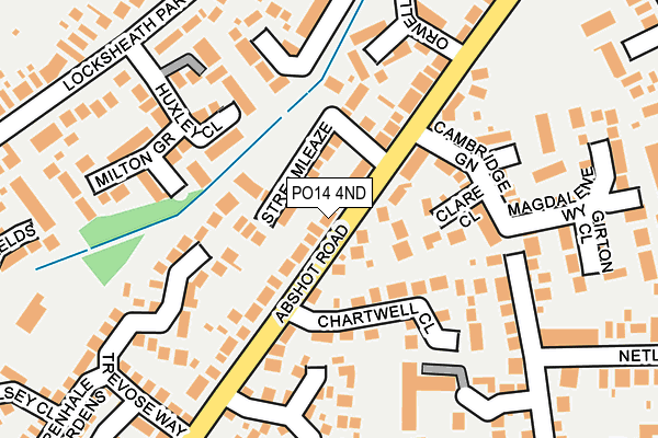 PO14 4ND map - OS OpenMap – Local (Ordnance Survey)