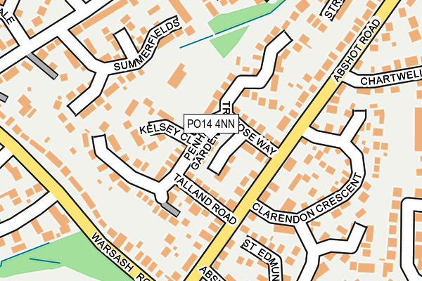 PO14 4NN map - OS OpenMap – Local (Ordnance Survey)