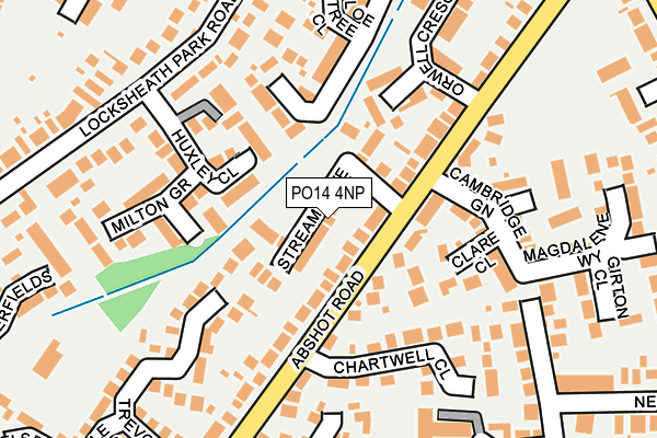 PO14 4NP map - OS OpenMap – Local (Ordnance Survey)