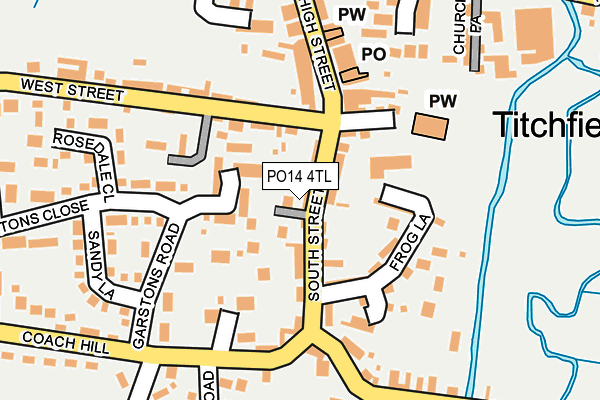 PO14 4TL map - OS OpenMap – Local (Ordnance Survey)