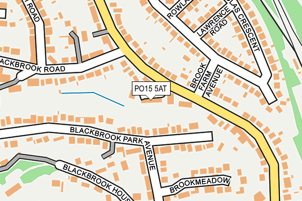 PO15 5AT map - OS OpenMap – Local (Ordnance Survey)