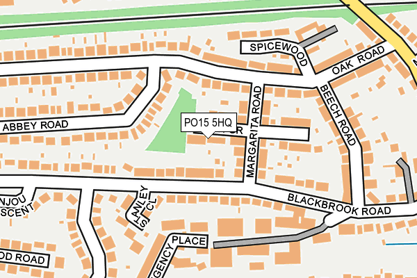 PO15 5HQ map - OS OpenMap – Local (Ordnance Survey)