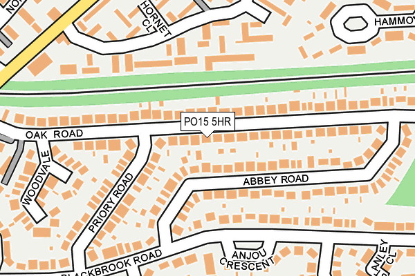PO15 5HR map - OS OpenMap – Local (Ordnance Survey)