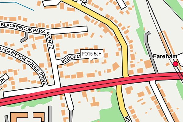 PO15 5JH map - OS OpenMap – Local (Ordnance Survey)
