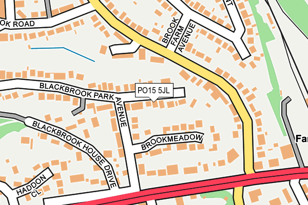 PO15 5JL map - OS OpenMap – Local (Ordnance Survey)