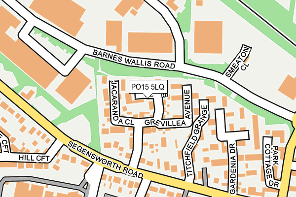 PO15 5LQ map - OS OpenMap – Local (Ordnance Survey)