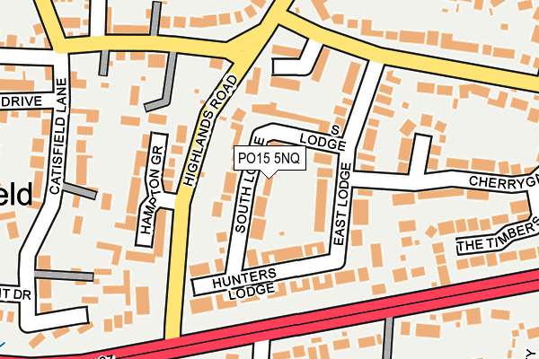 PO15 5NQ map - OS OpenMap – Local (Ordnance Survey)