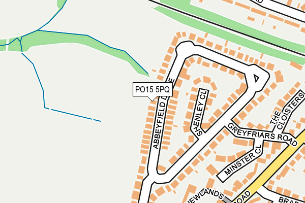 PO15 5PQ map - OS OpenMap – Local (Ordnance Survey)