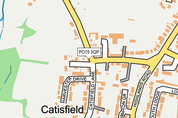 PO15 5QP map - OS OpenMap – Local (Ordnance Survey)