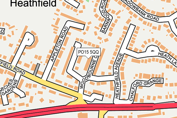 PO15 5QQ map - OS OpenMap – Local (Ordnance Survey)