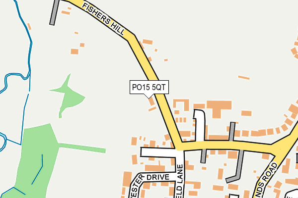 PO15 5QT map - OS OpenMap – Local (Ordnance Survey)