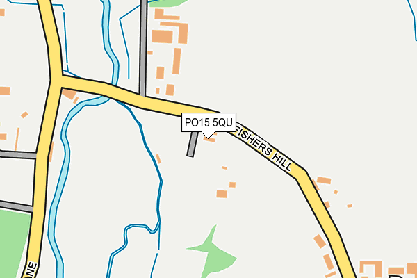 PO15 5QU map - OS OpenMap – Local (Ordnance Survey)