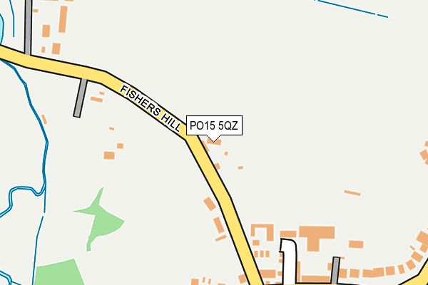 PO15 5QZ map - OS OpenMap – Local (Ordnance Survey)