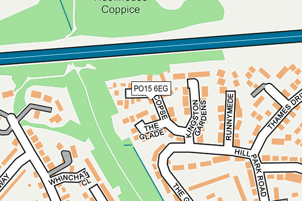 PO15 6EG map - OS OpenMap – Local (Ordnance Survey)