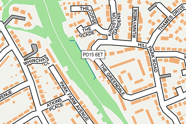 PO15 6ET map - OS OpenMap – Local (Ordnance Survey)