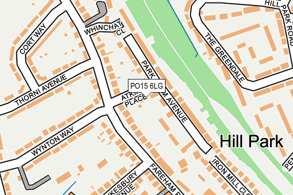 PO15 6LG map - OS OpenMap – Local (Ordnance Survey)