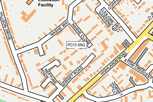 PO15 6NQ map - OS OpenMap – Local (Ordnance Survey)