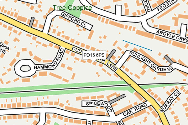 PO15 6PS map - OS OpenMap – Local (Ordnance Survey)