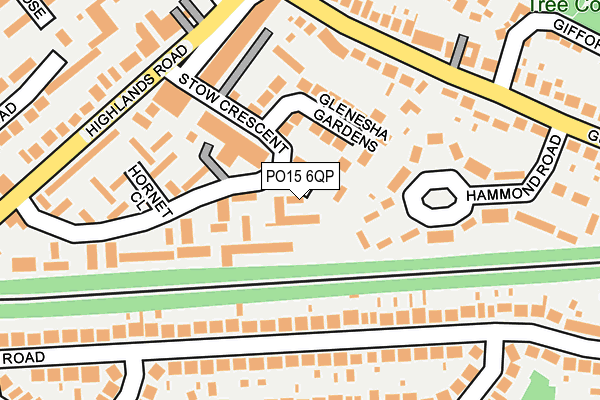 PO15 6QP map - OS OpenMap – Local (Ordnance Survey)
