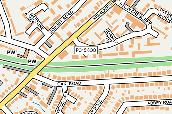 PO15 6QQ map - OS OpenMap – Local (Ordnance Survey)