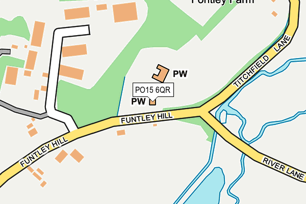 PO15 6QR map - OS OpenMap – Local (Ordnance Survey)