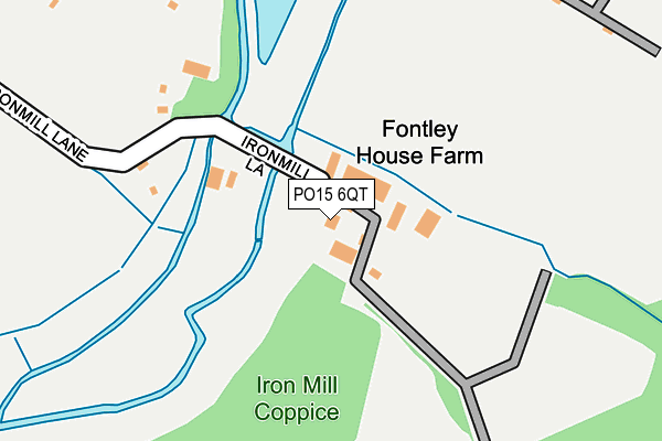 PO15 6QT map - OS OpenMap – Local (Ordnance Survey)