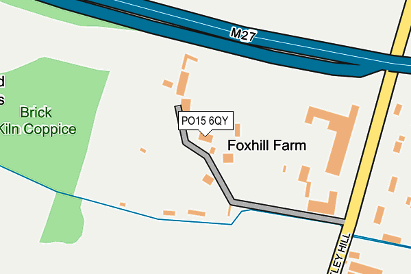 PO15 6QY map - OS OpenMap – Local (Ordnance Survey)