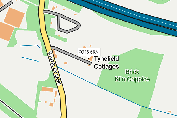 PO15 6RN map - OS OpenMap – Local (Ordnance Survey)