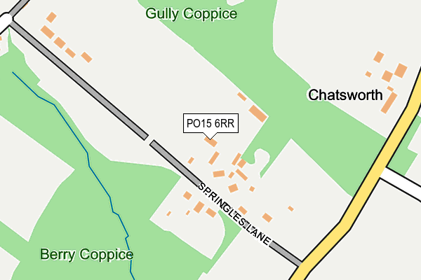 PO15 6RR map - OS OpenMap – Local (Ordnance Survey)