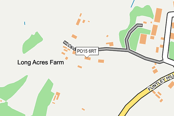 PO15 6RT map - OS OpenMap – Local (Ordnance Survey)