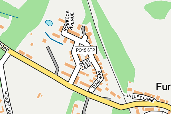 PO15 6TP map - OS OpenMap – Local (Ordnance Survey)