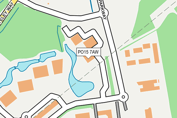 PO15 7AW map - OS OpenMap – Local (Ordnance Survey)