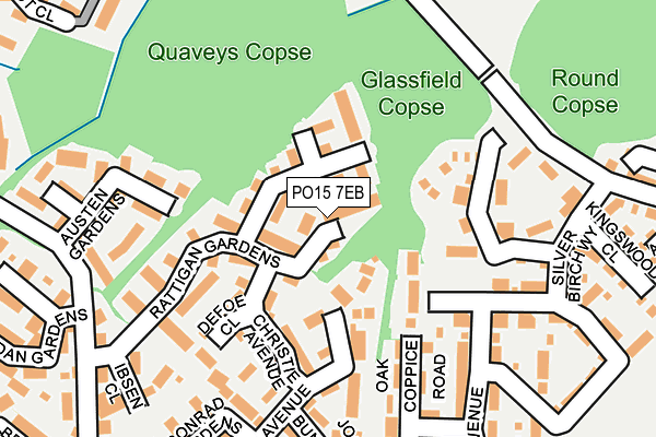 PO15 7EB map - OS OpenMap – Local (Ordnance Survey)