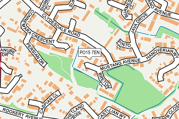 PO15 7EN map - OS OpenMap – Local (Ordnance Survey)