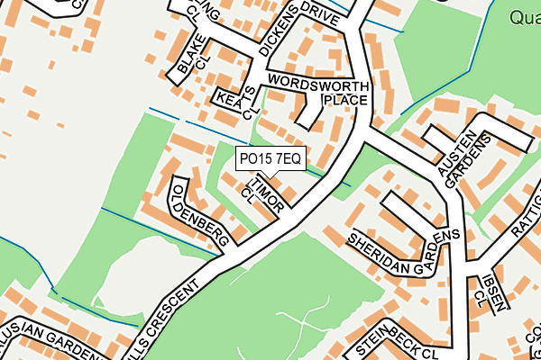 PO15 7EQ map - OS OpenMap – Local (Ordnance Survey)