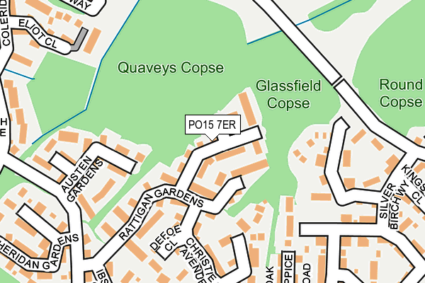 PO15 7ER map - OS OpenMap – Local (Ordnance Survey)