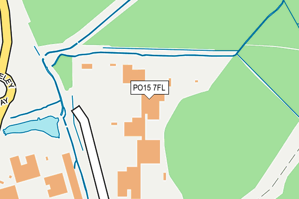 PO15 7FL map - OS OpenMap – Local (Ordnance Survey)