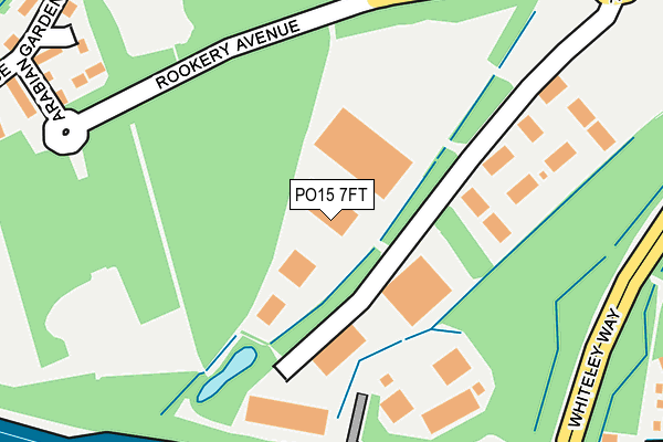 PO15 7FT map - OS OpenMap – Local (Ordnance Survey)