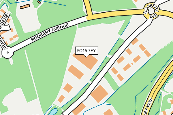 PO15 7FY map - OS OpenMap – Local (Ordnance Survey)