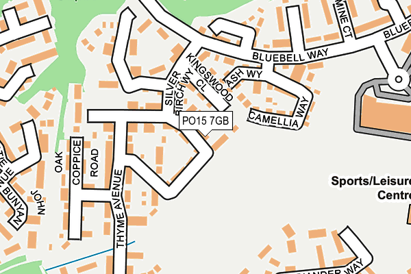 PO15 7GB map - OS OpenMap – Local (Ordnance Survey)