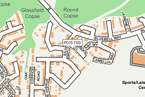 PO15 7GD map - OS OpenMap – Local (Ordnance Survey)