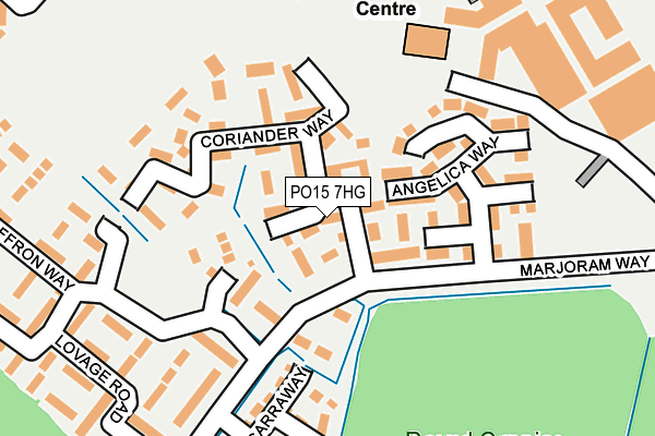 PO15 7HG map - OS OpenMap – Local (Ordnance Survey)