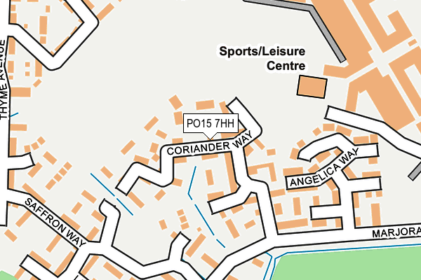 PO15 7HH map - OS OpenMap – Local (Ordnance Survey)