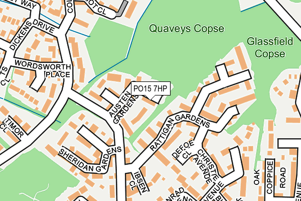 PO15 7HP map - OS OpenMap – Local (Ordnance Survey)