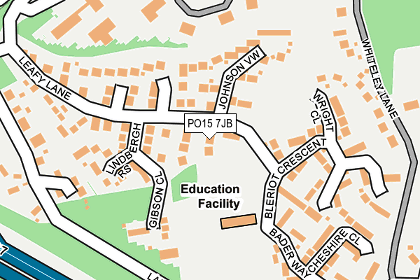 PO15 7JB map - OS OpenMap – Local (Ordnance Survey)