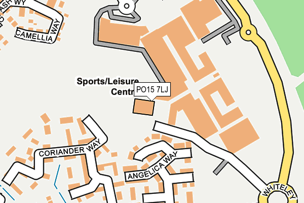 PO15 7LJ map - OS OpenMap – Local (Ordnance Survey)